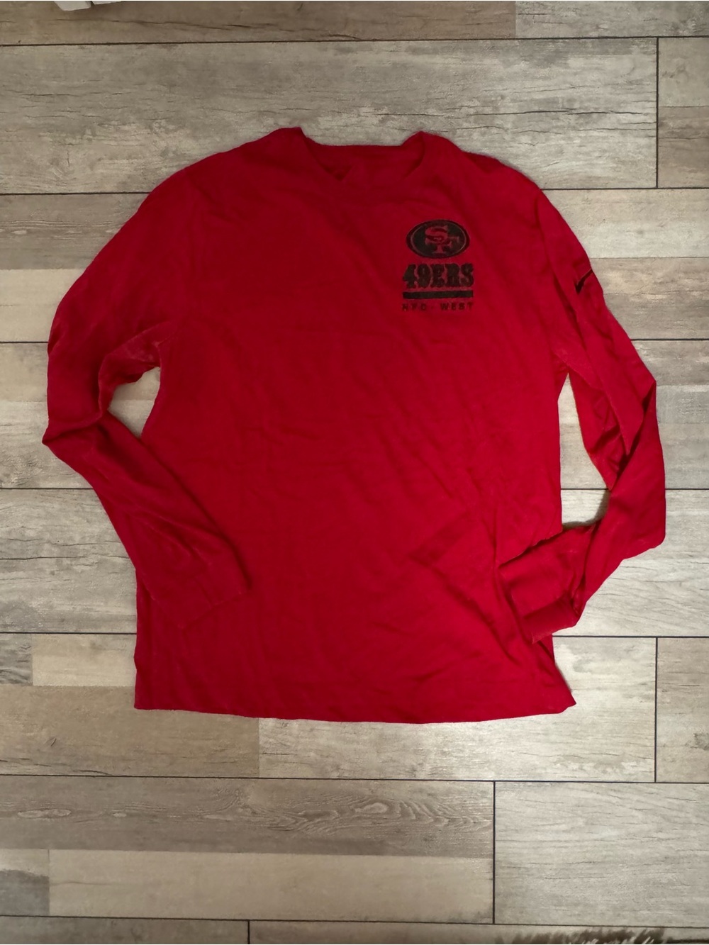 Nike Red San Francisco 49ers Long Sleeve Tee